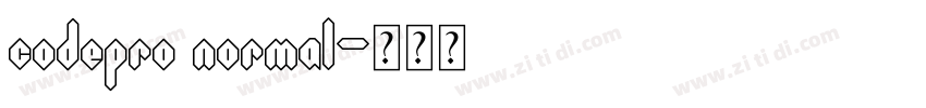 codepro normal字体转换